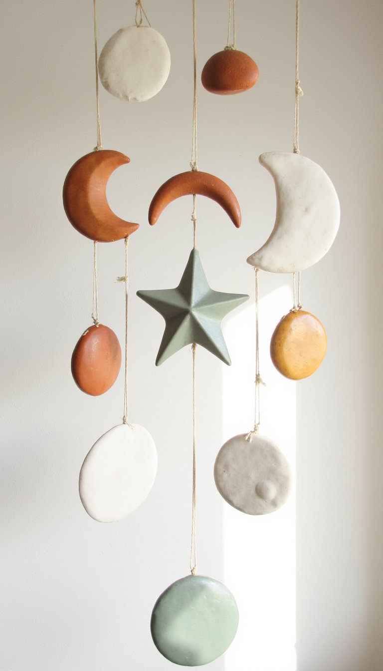 15. A Soothing Clay Mobile