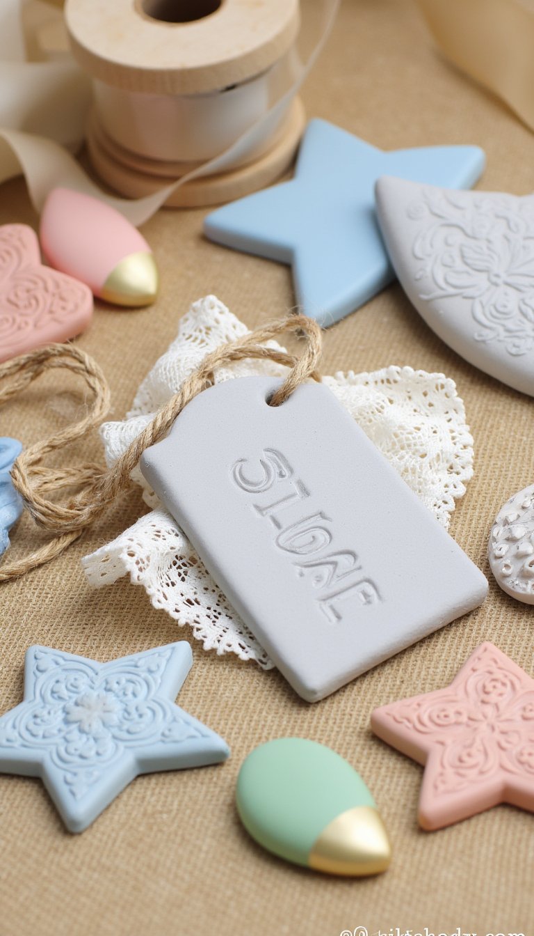 9. Custom Embossed Gift Tags & Ornaments