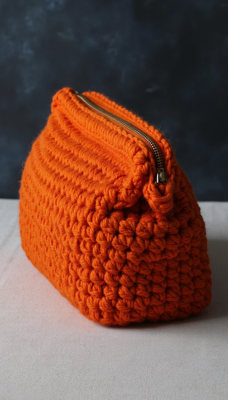 3. The Chunky Yarn Makeup Bag
