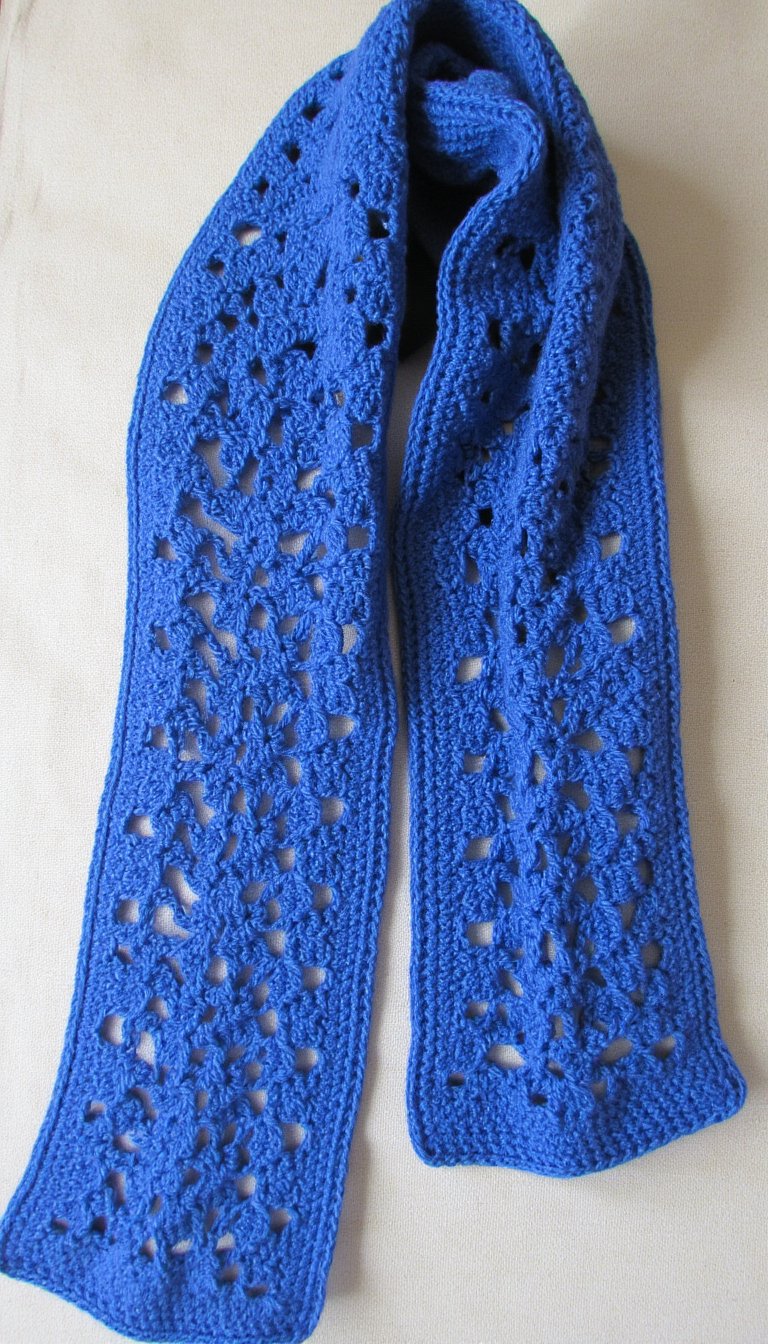 9. The Filet Crochet Scarf
