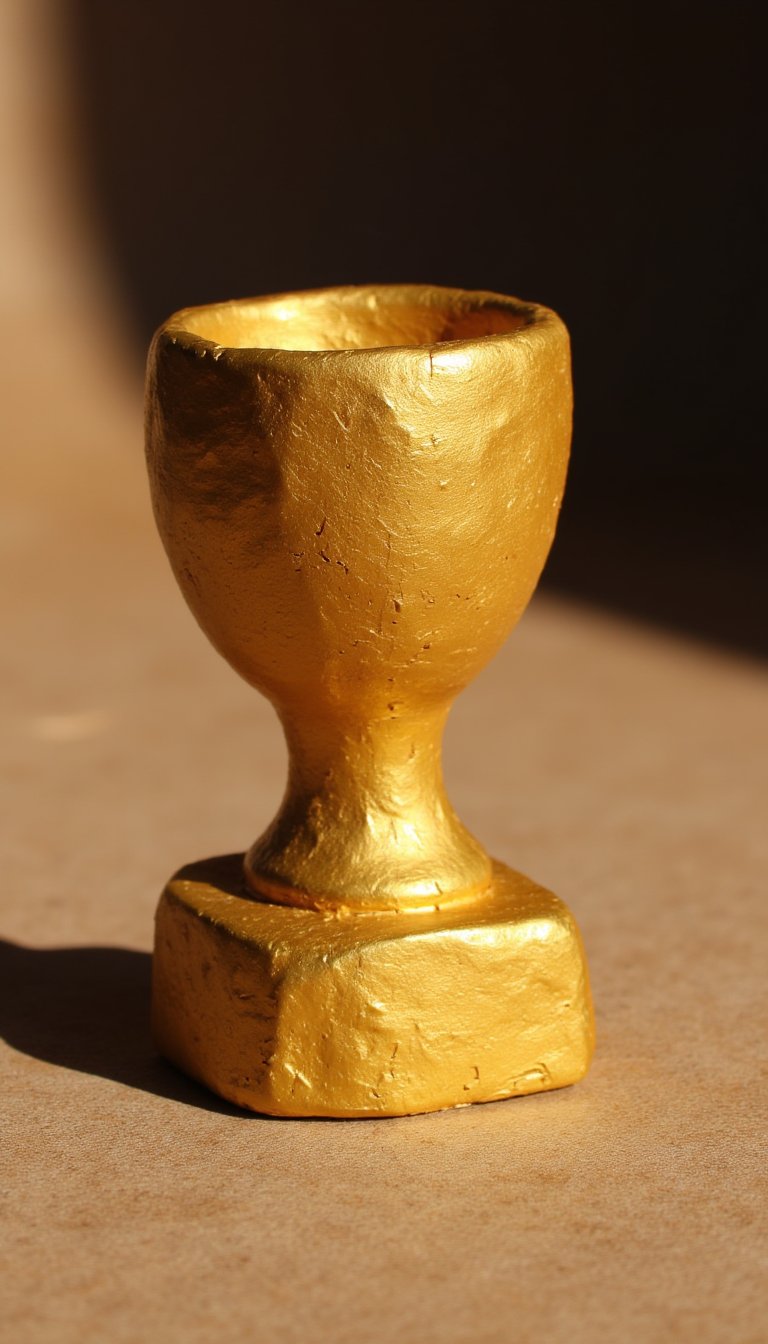 15. A Clay “Achievement Unlocked” Trophy