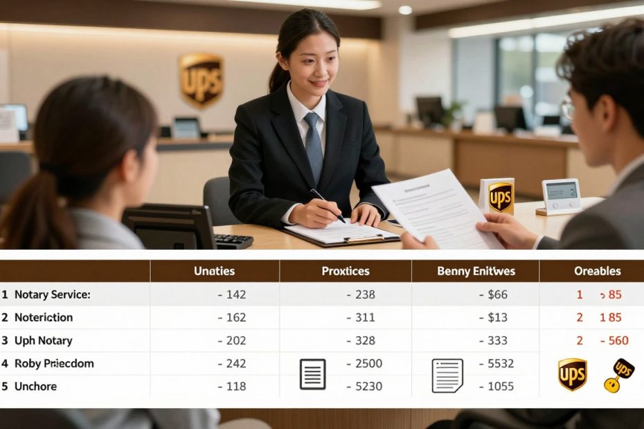 how much does ups charge to notarize