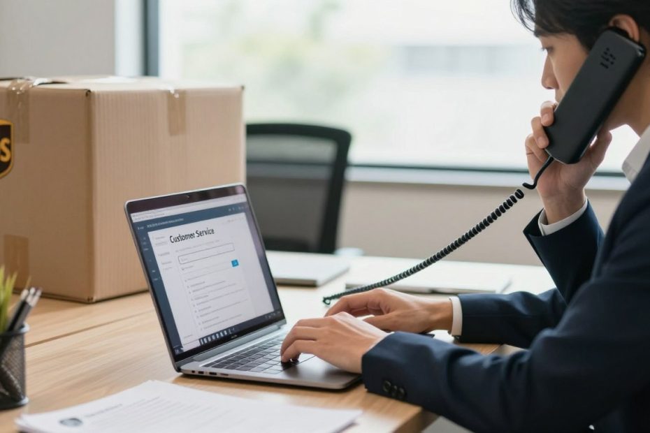 how to call ups customer service to file a claim