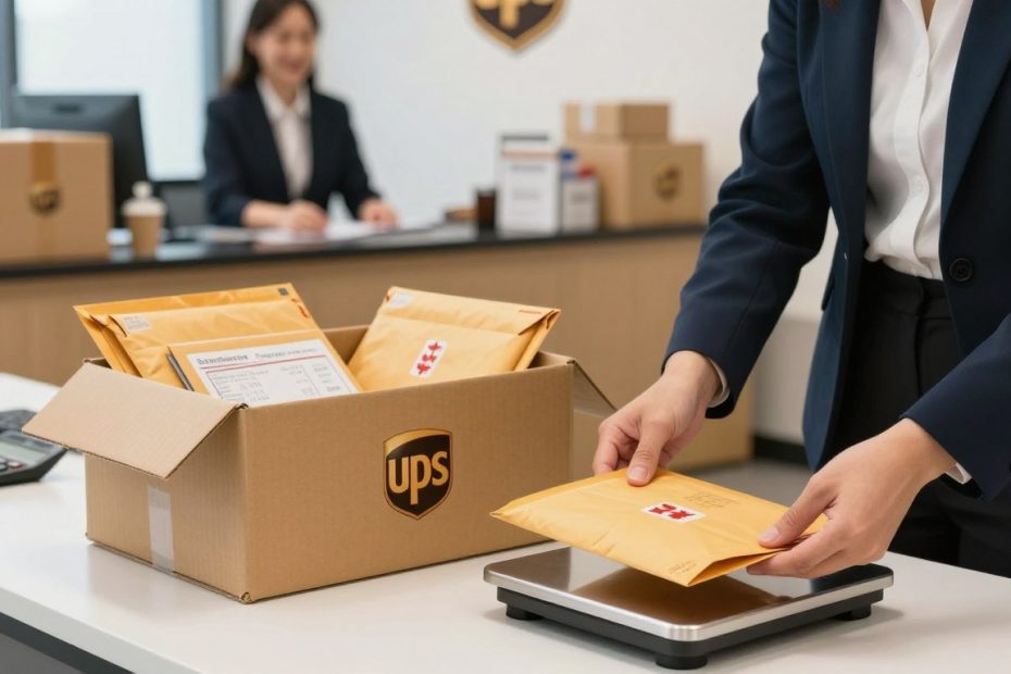 how to send an envelope ups