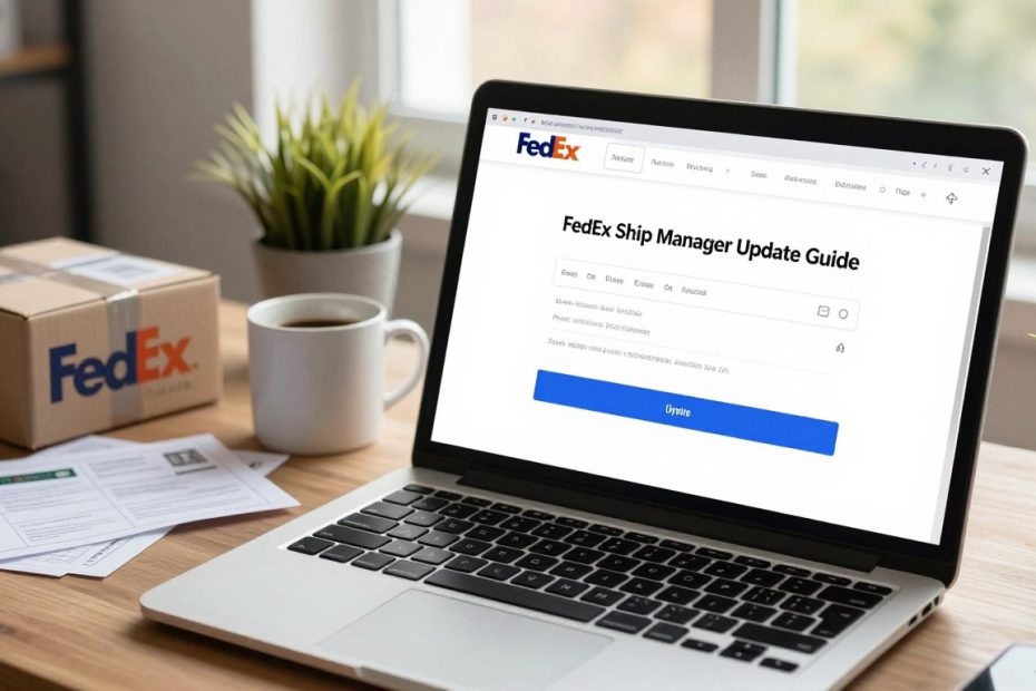 how to update fedex ship manager