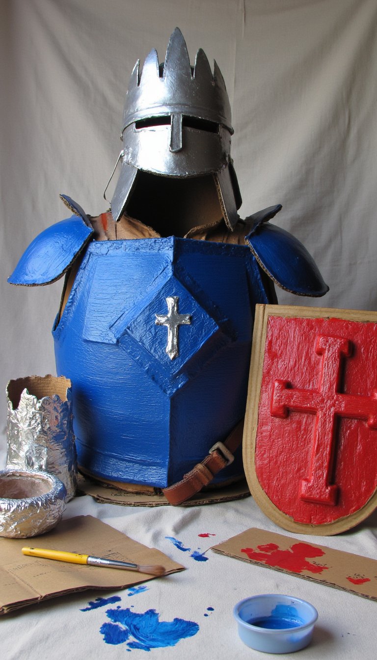 10. Armor of God Cardboard Costume