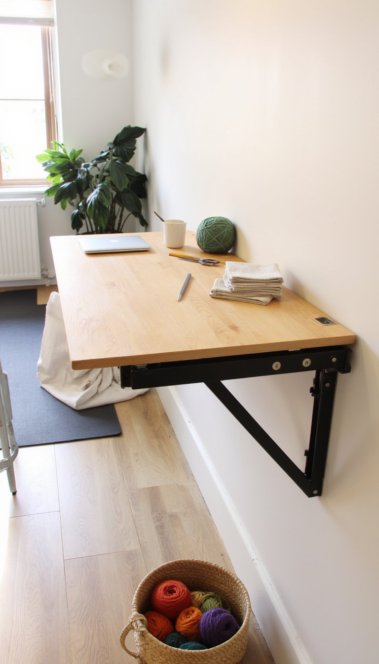 16. The Fold-Down Worksurface