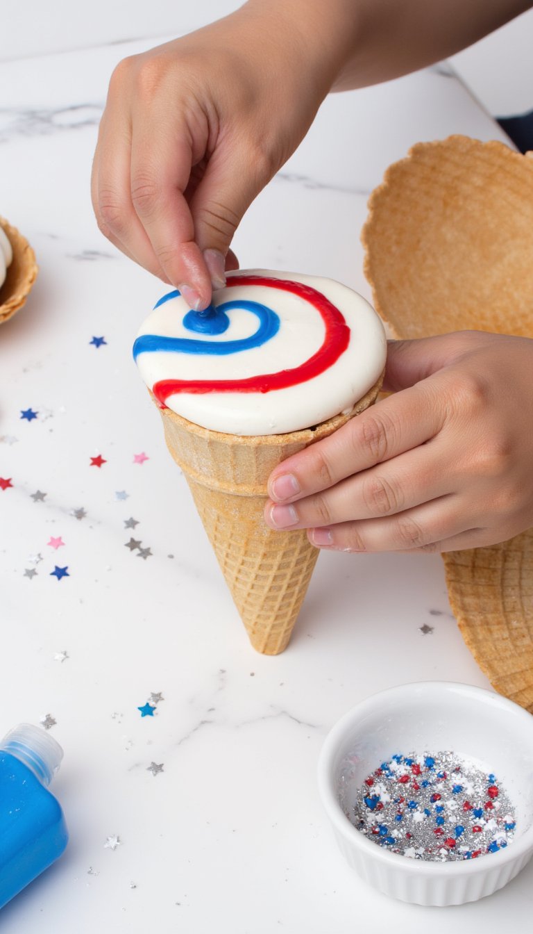 11. Decorate Your Own Patriotic Cones