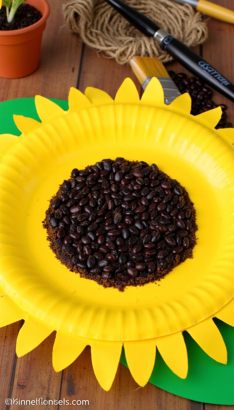 1. The Cheerful Paper Plate Sunflower