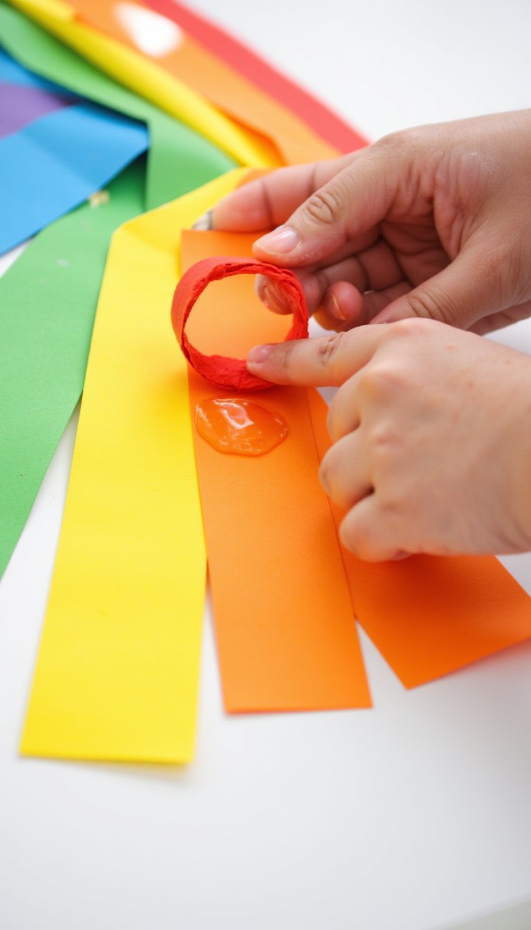 17. Giant Rainbow Paper Chain