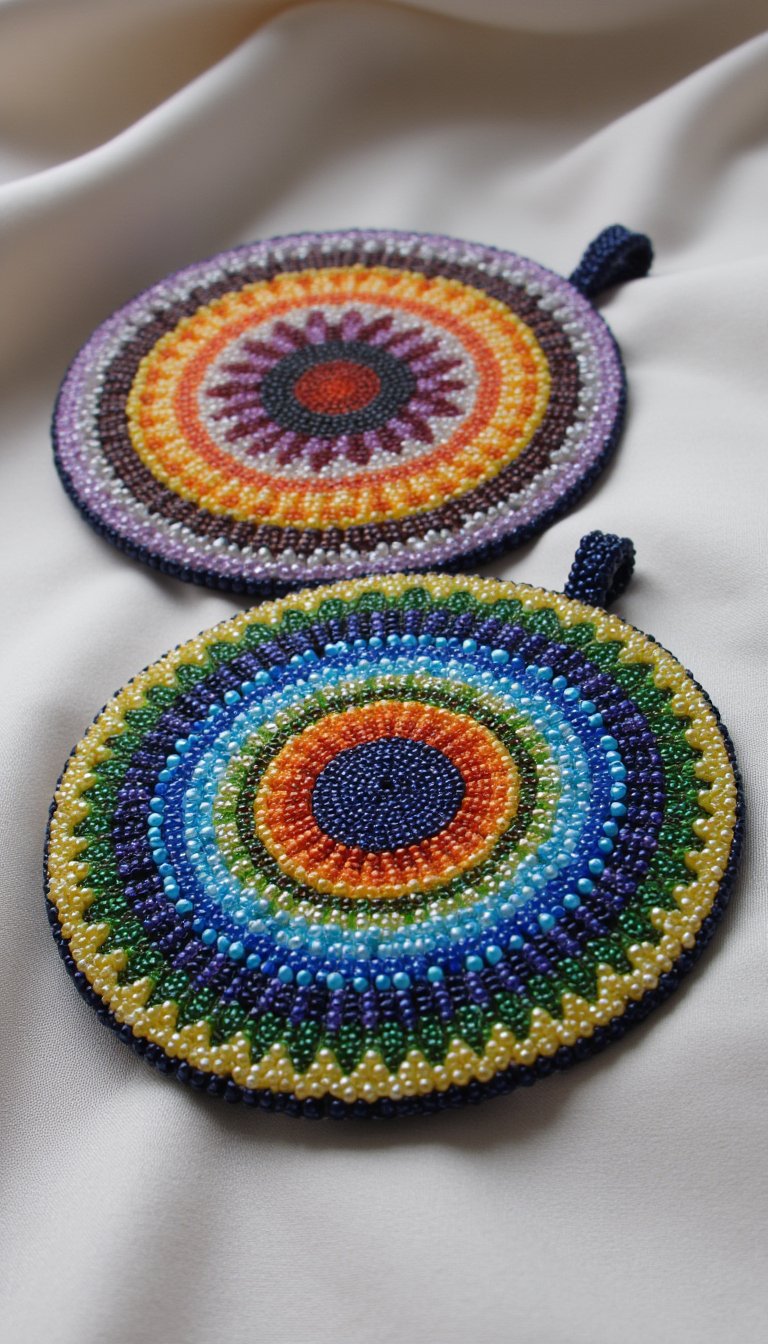 17. Intricate Beaded Mandalas