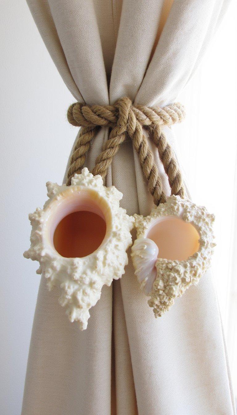 22. Curtain Tiebacks with Rope