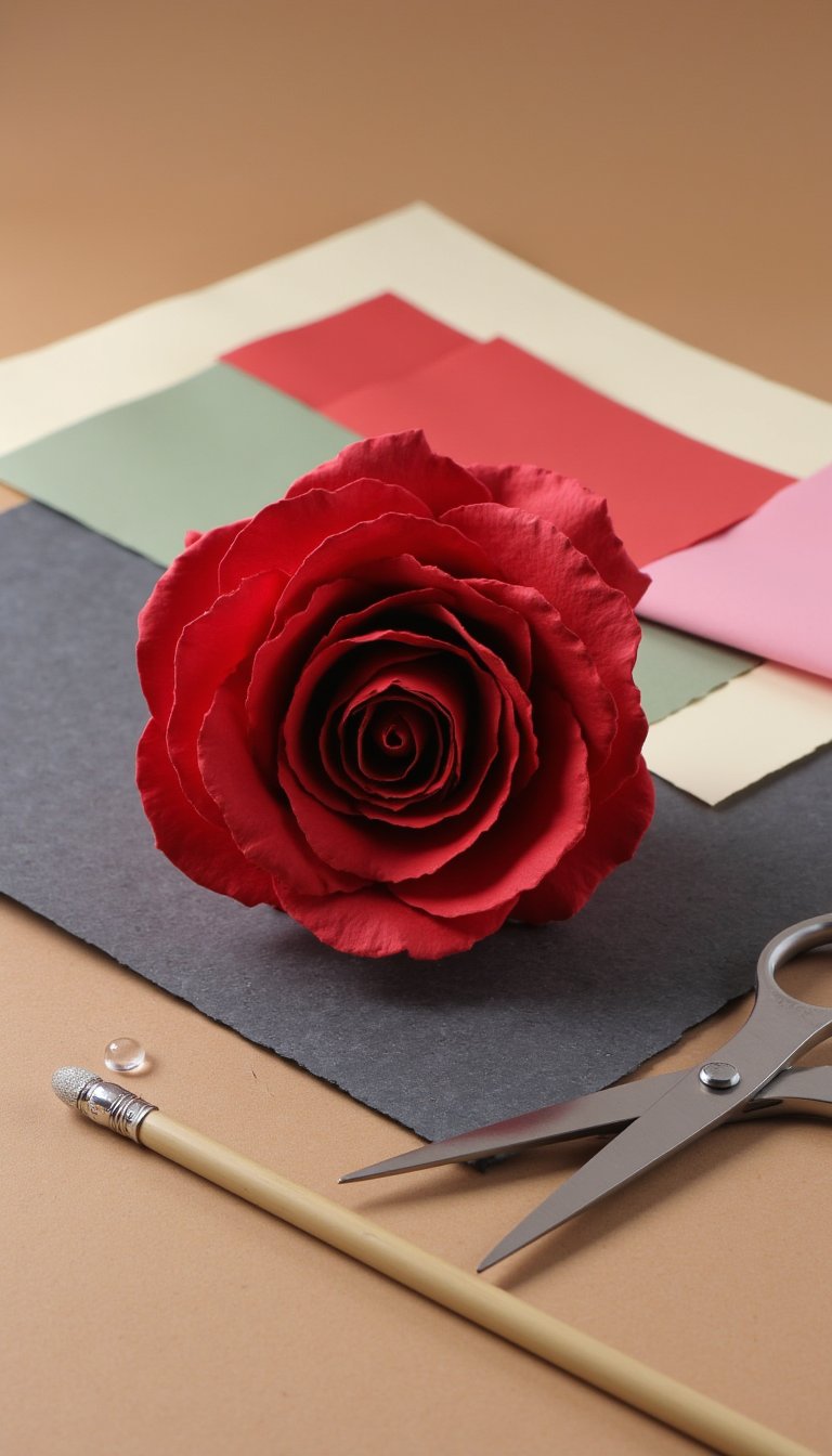 1. The Never-Wilt Paper Rose
