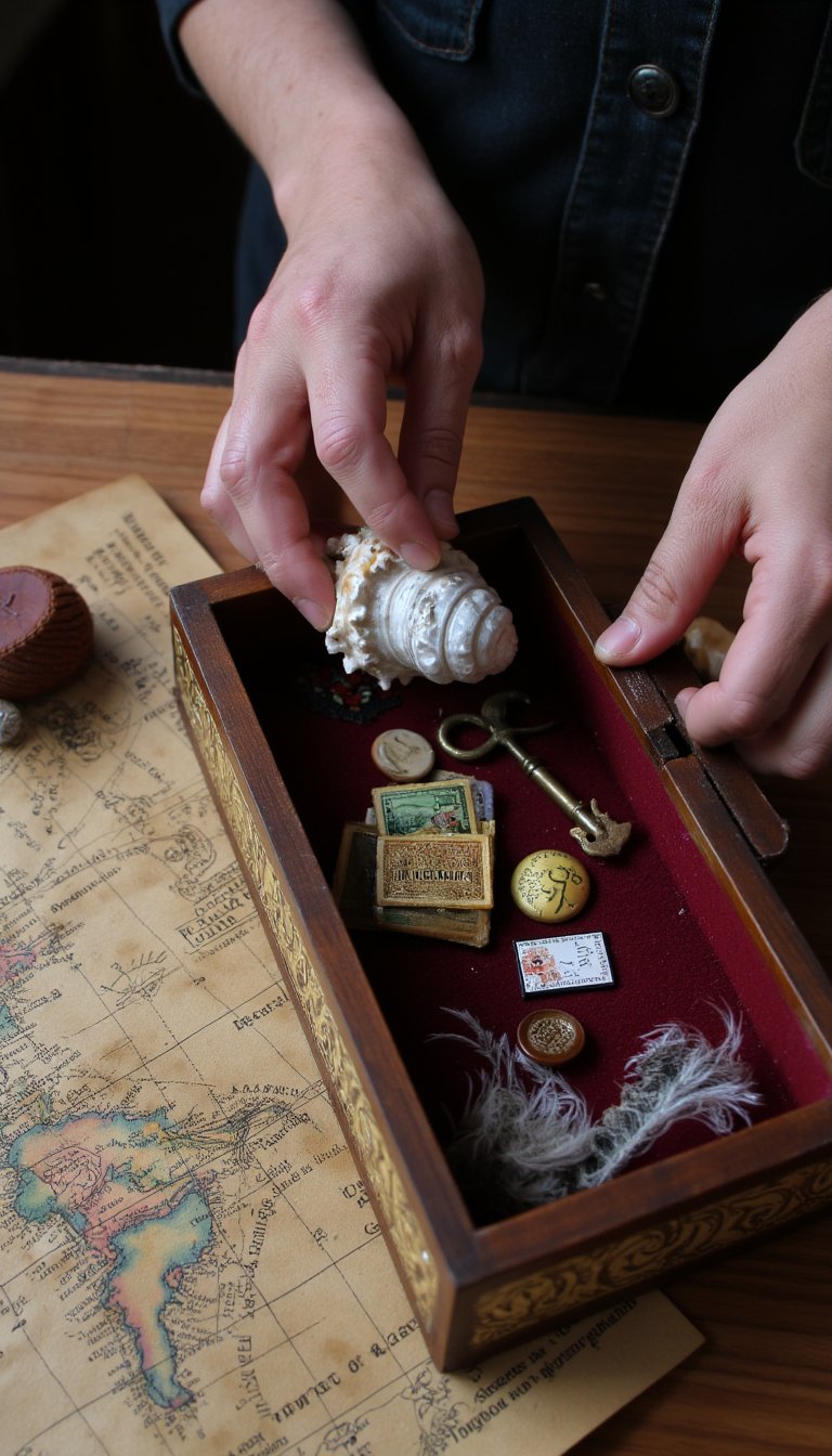 19. Decoupage a 'Cabinet of Curiosities' Box
