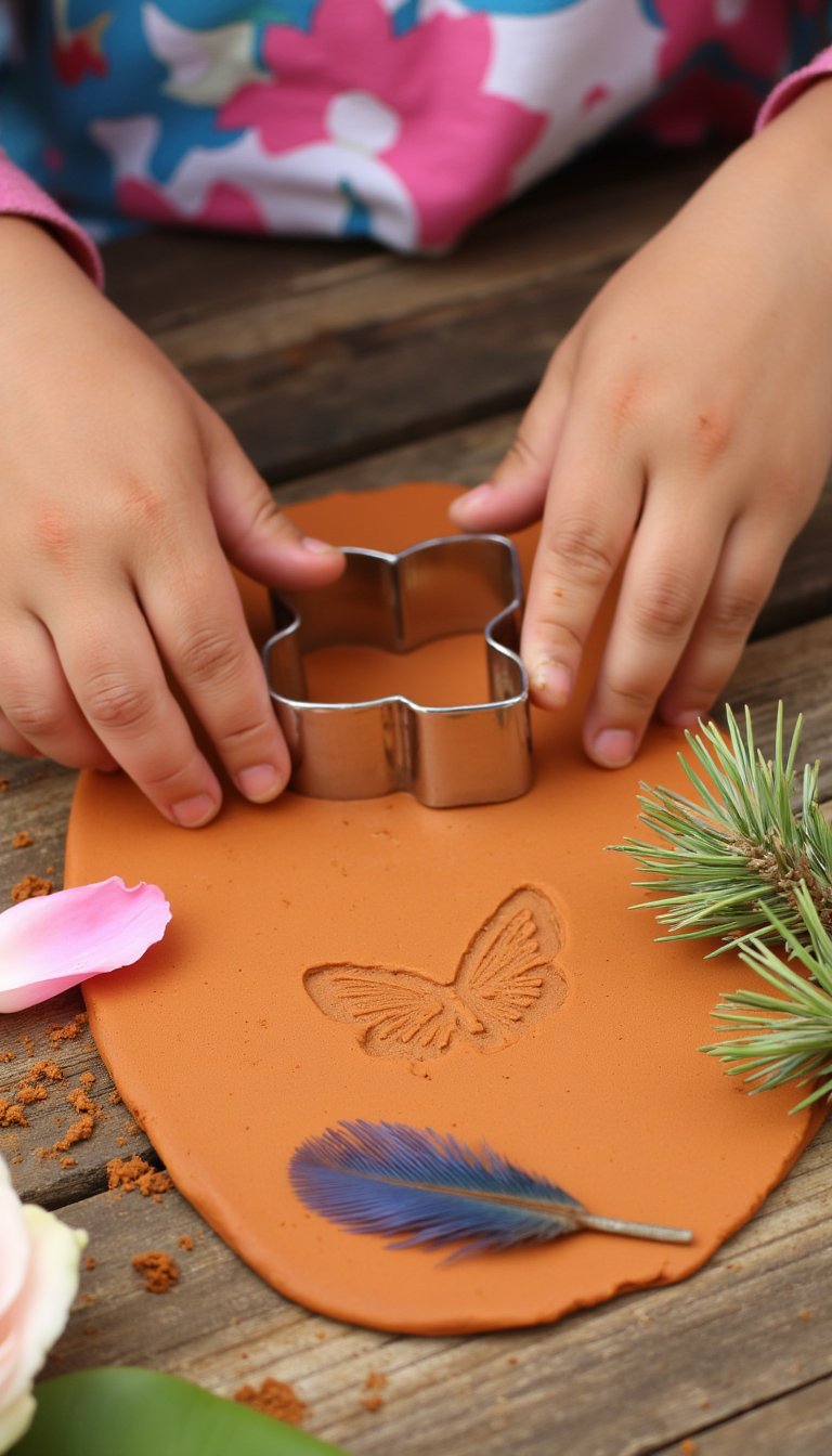 10. Cookie Cutter Nature Impressions