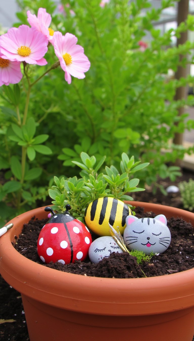 2. Painted Rock Garden Critters