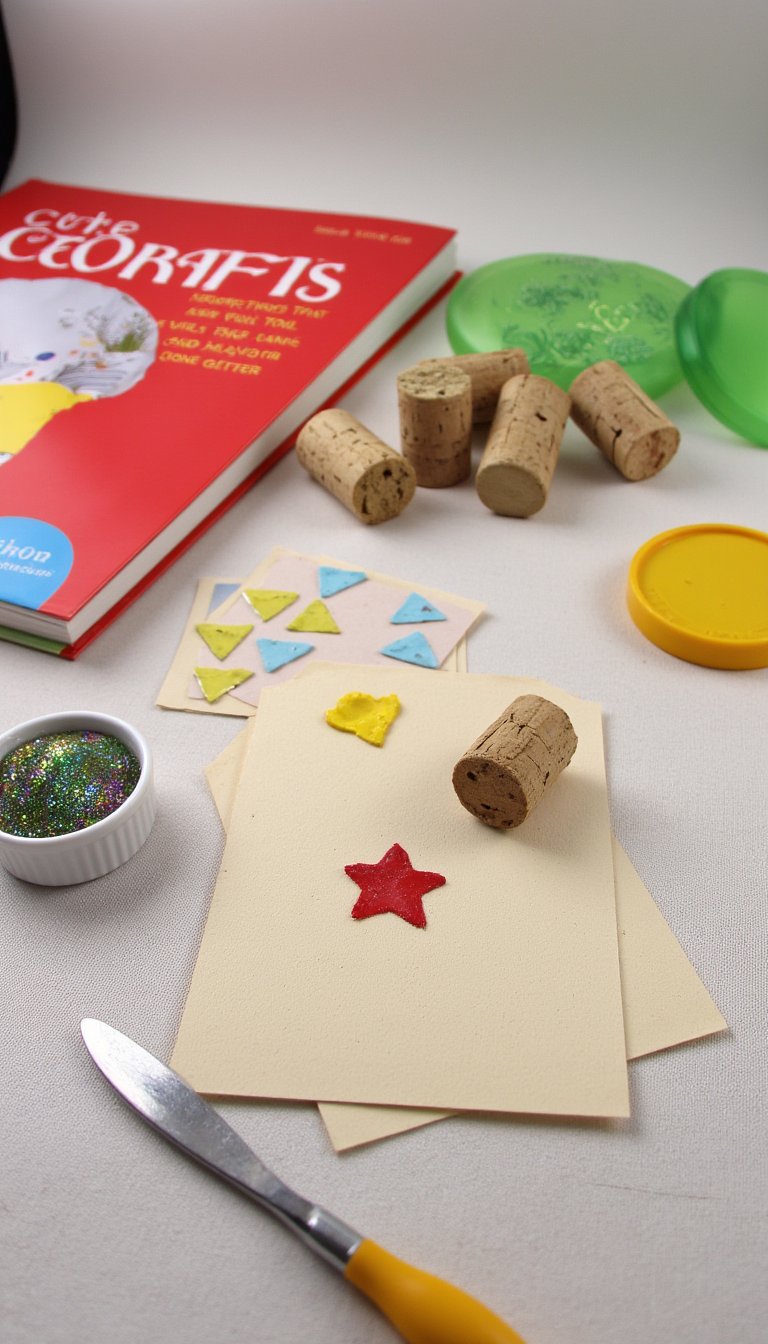 23. Cork Stamp Art
