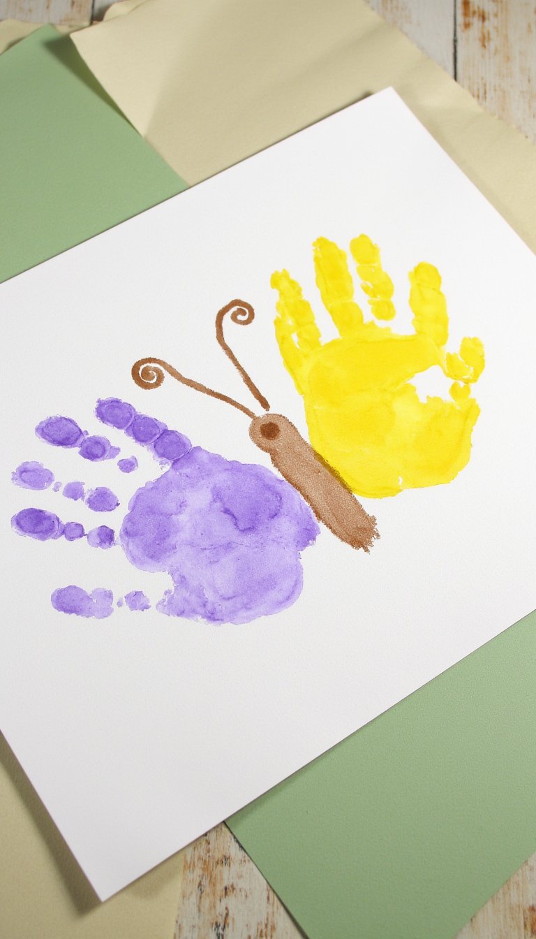 2. Handprint Butterfly Blooms