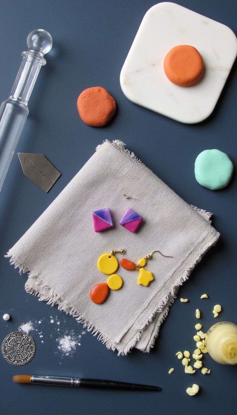 5. Polymer Clay Earrings