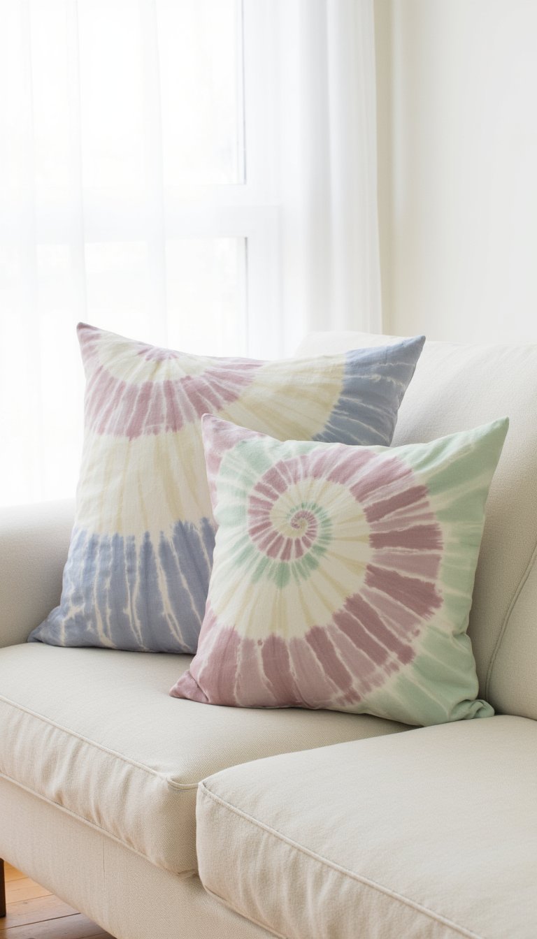 26. Tie-Dye Pillow Covers