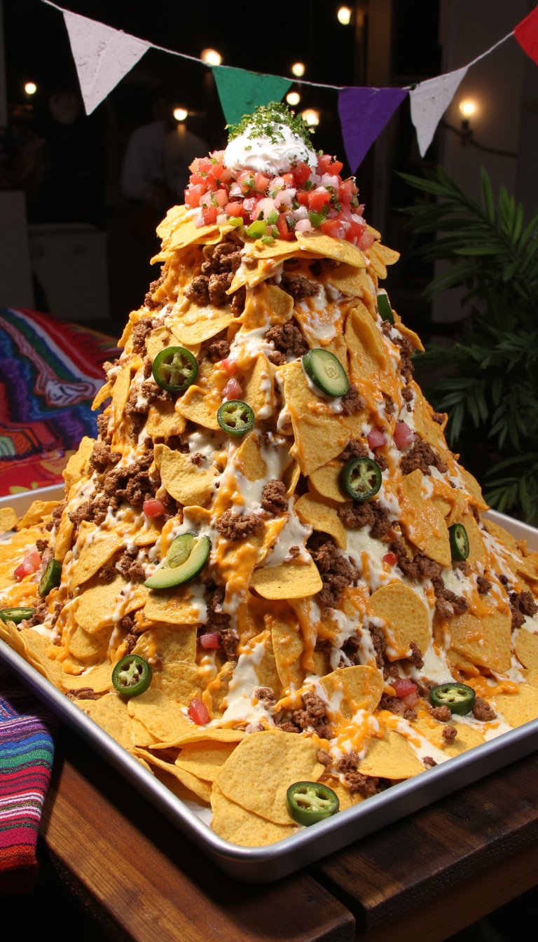 10. Serve a Show-Stopping DIY Nacho Mountain