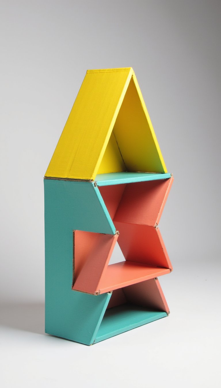 24. A Sturdy Cardboard Bookshelf for Kids' Books