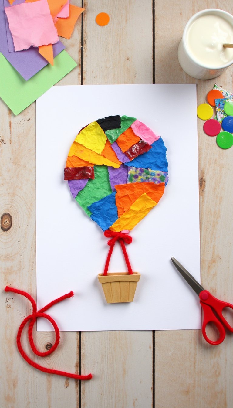 19. Collage Hot Air Balloon