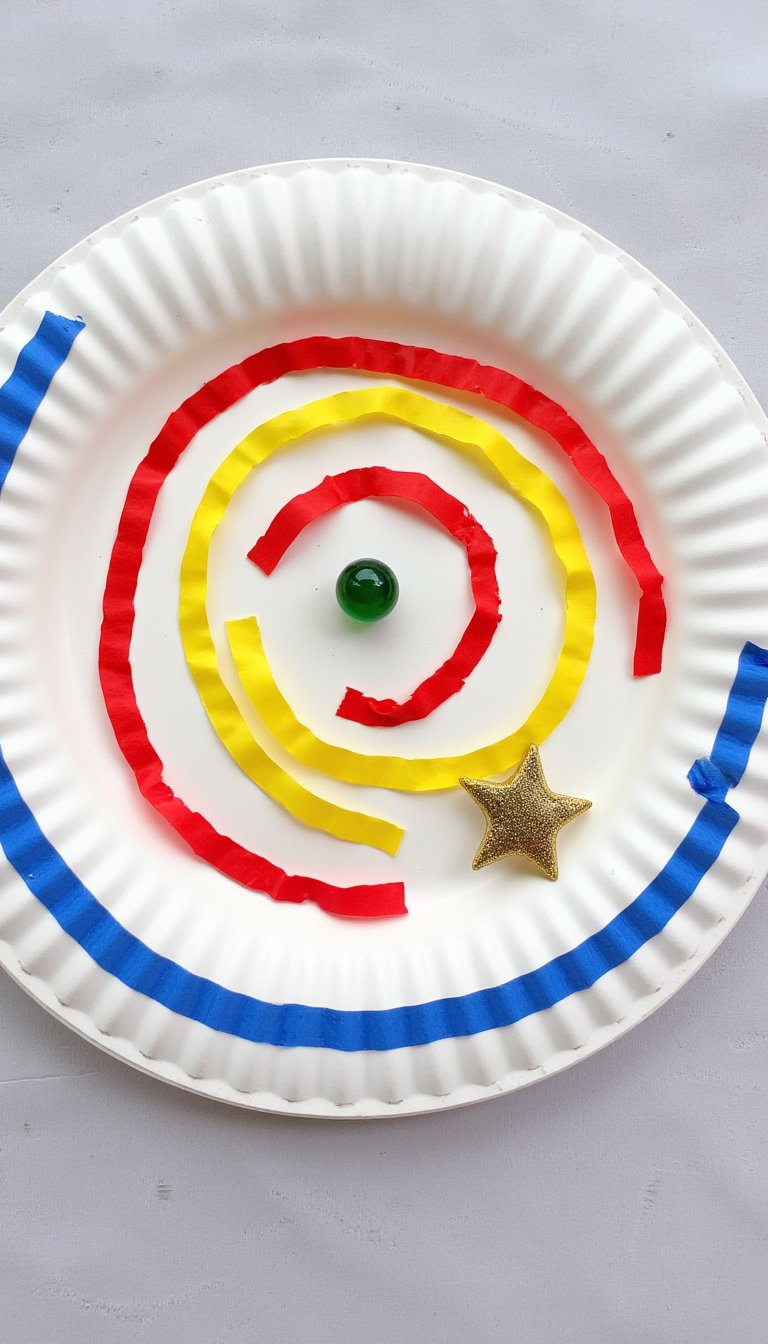9. Paper Plate Labyrinth Game