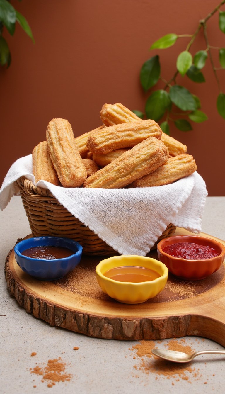 11. Challenge Guests to a Churro Bites & Dunking Sauce Bar