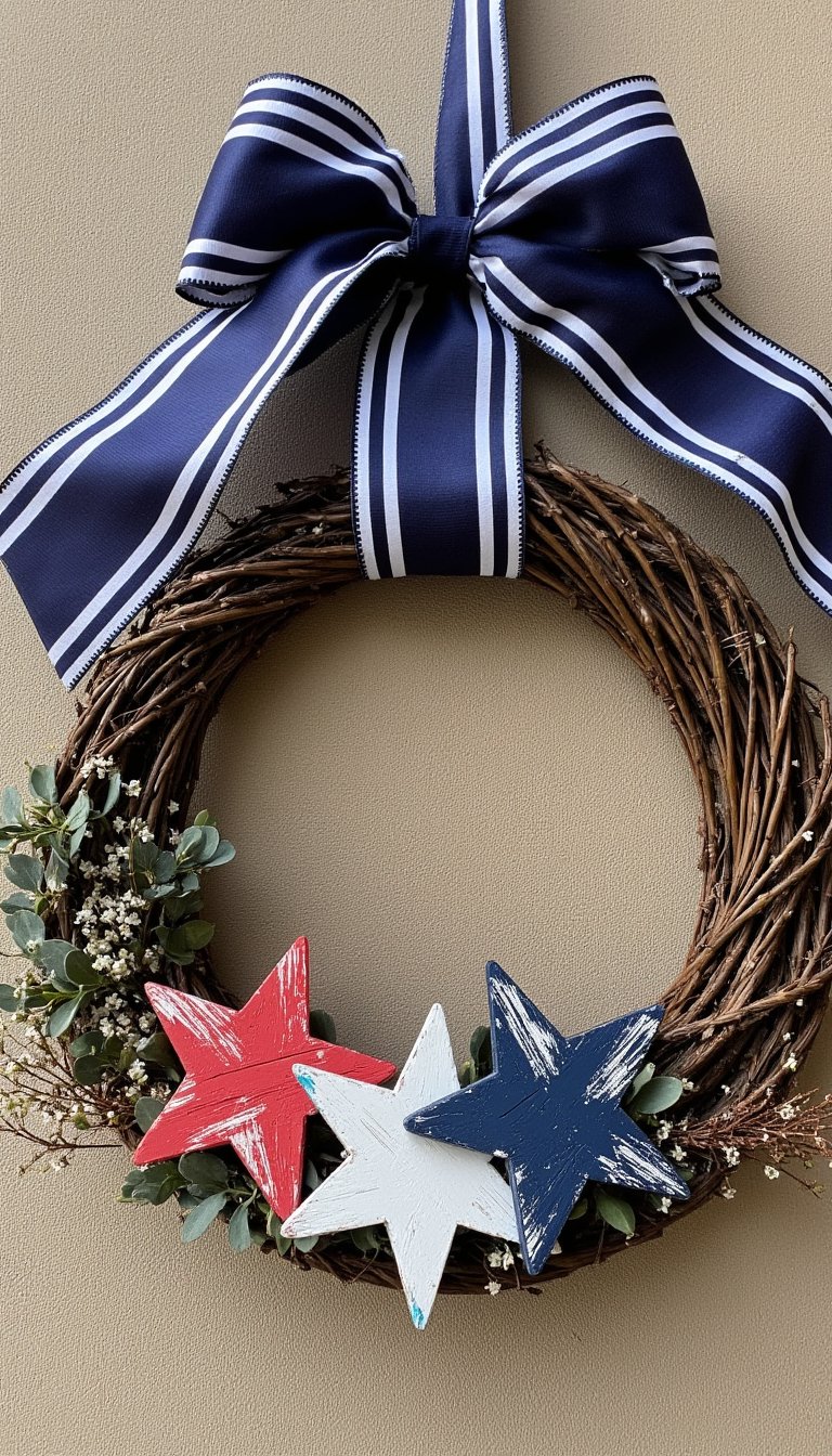 1. The Rustic Star Wreath