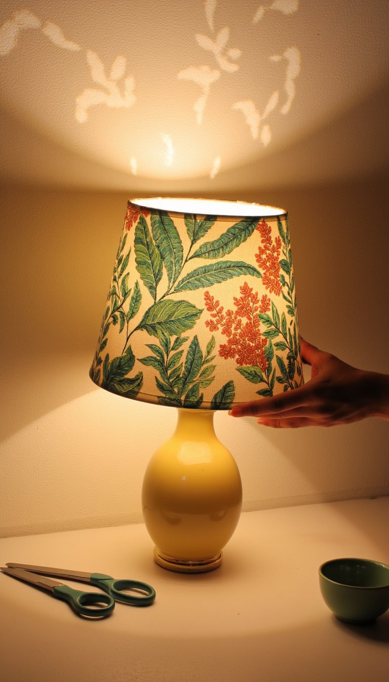 25. Revamped Lampshade Cover