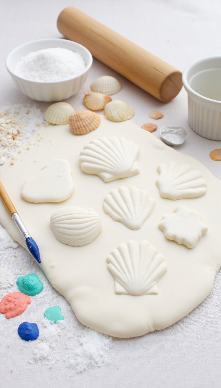 17. Salt Dough Sea Shell Imprints