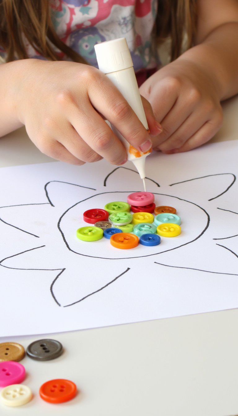 21. Button Art Pictures