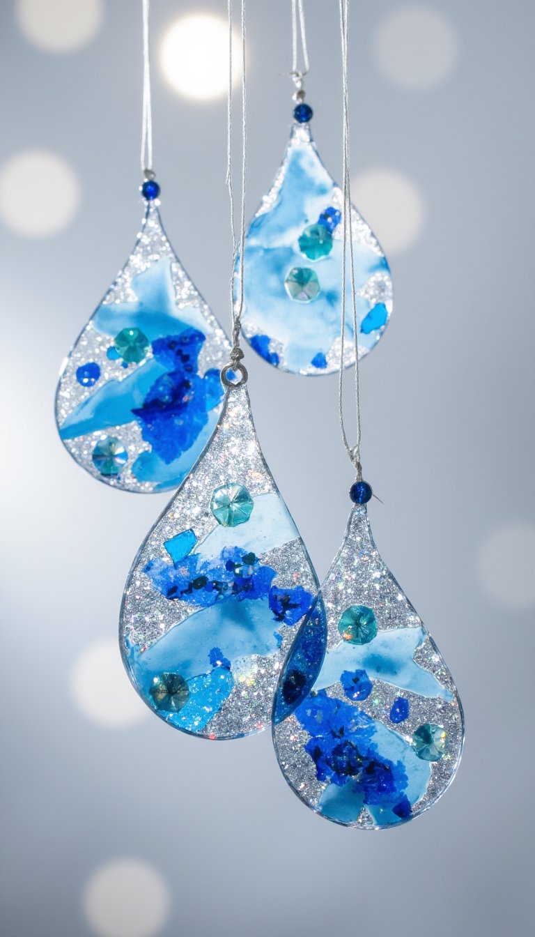 3. Raindrop Suncatchers