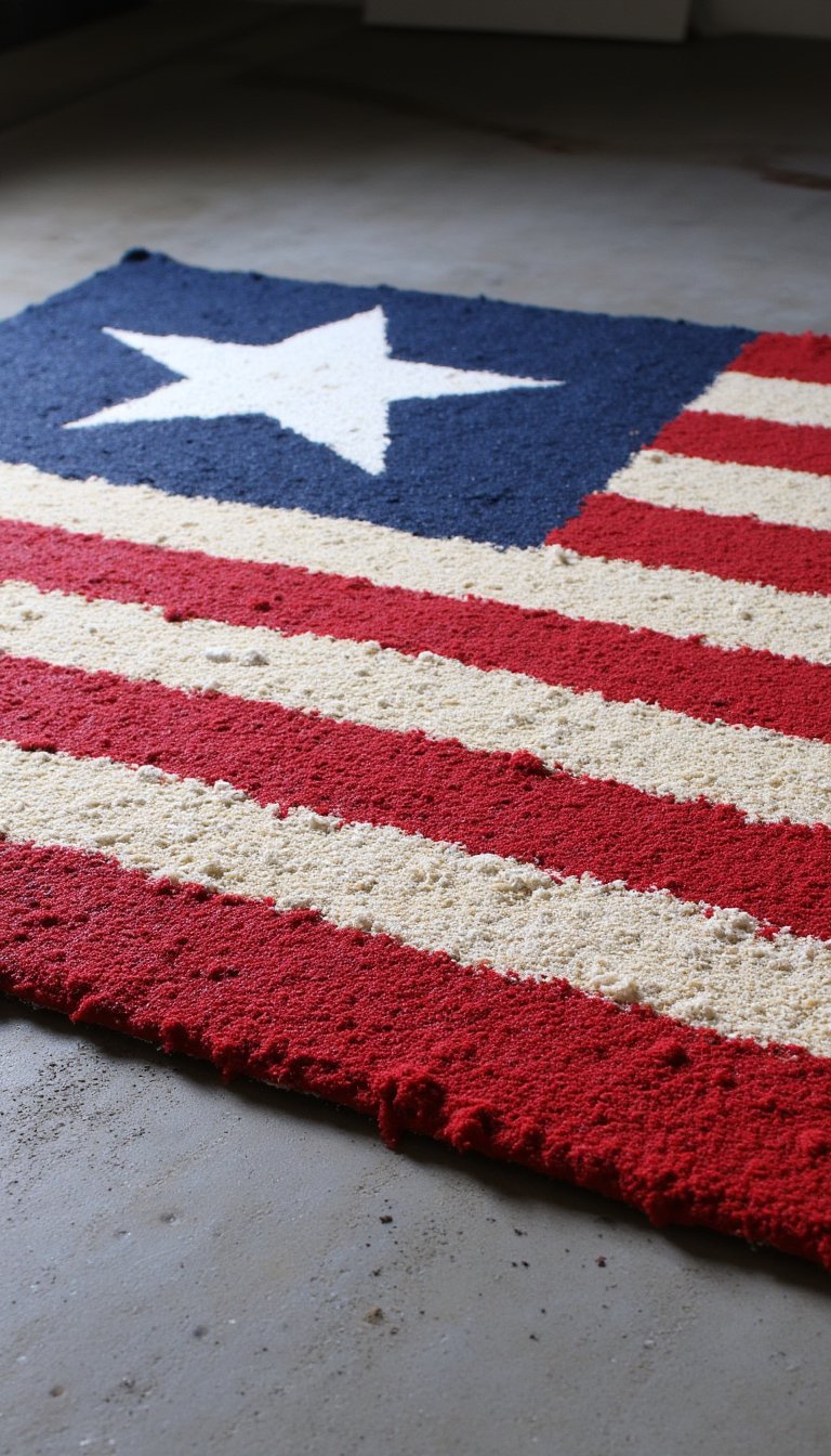 7. Painted Patriotic Doormat
