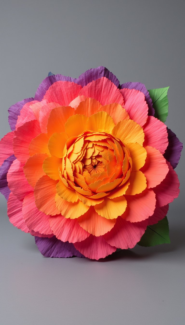 9. Giant Paper Mache Bloom
