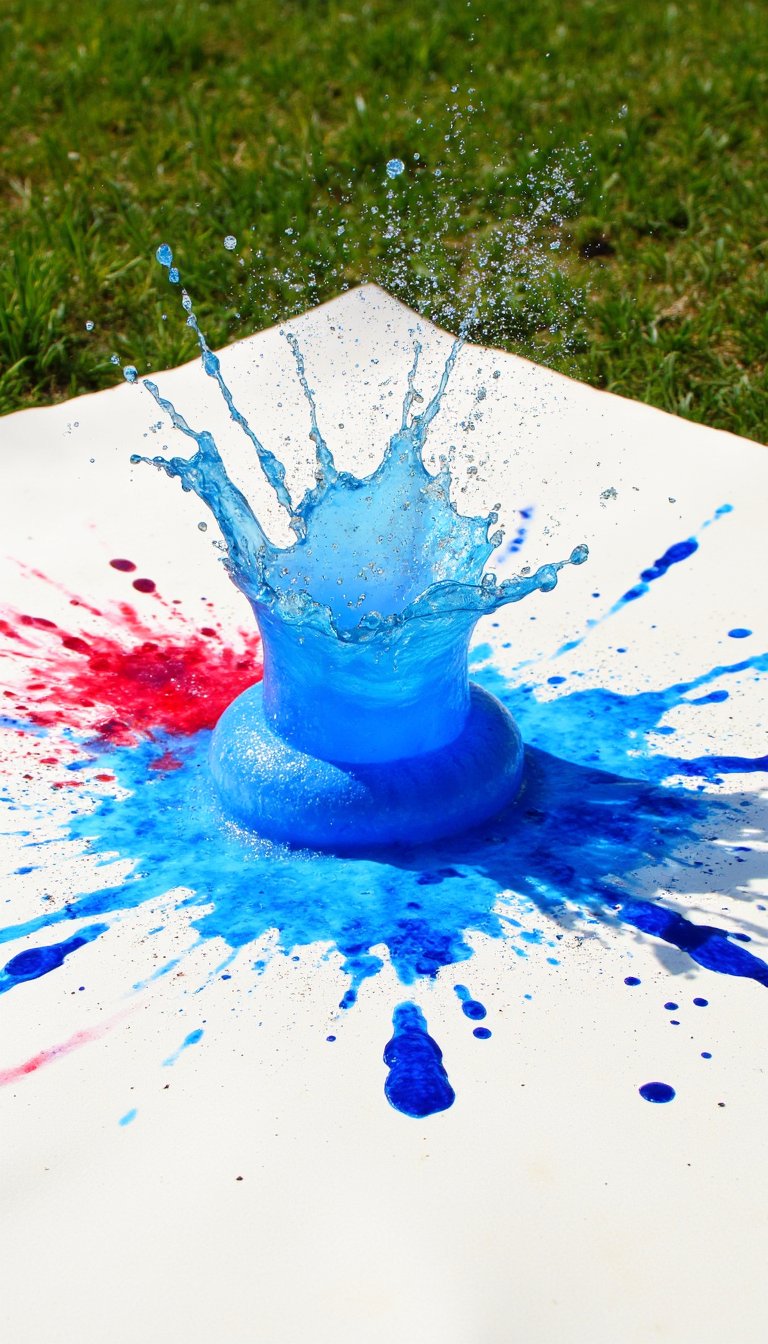 19. Water Balloon Firework Paintings
