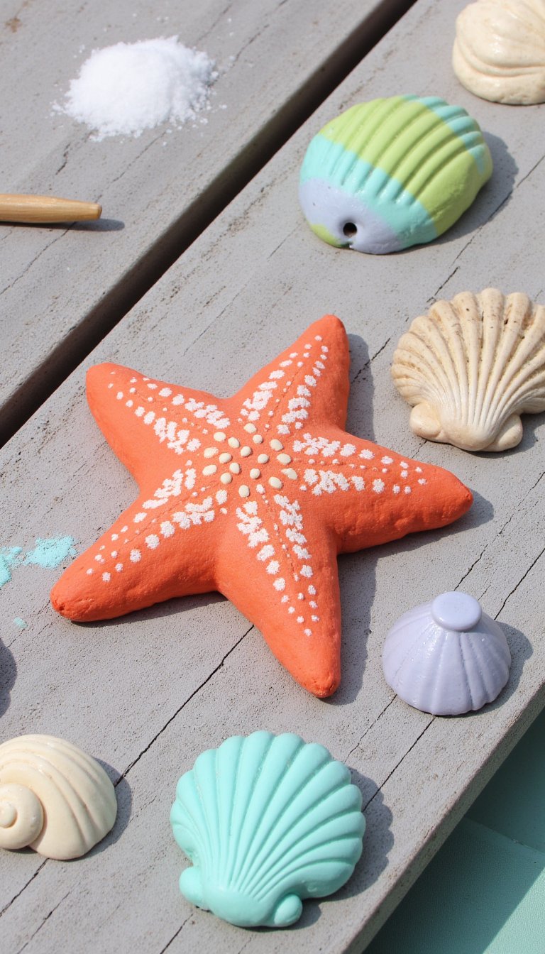 26. Salt Dough Starfish and Shells