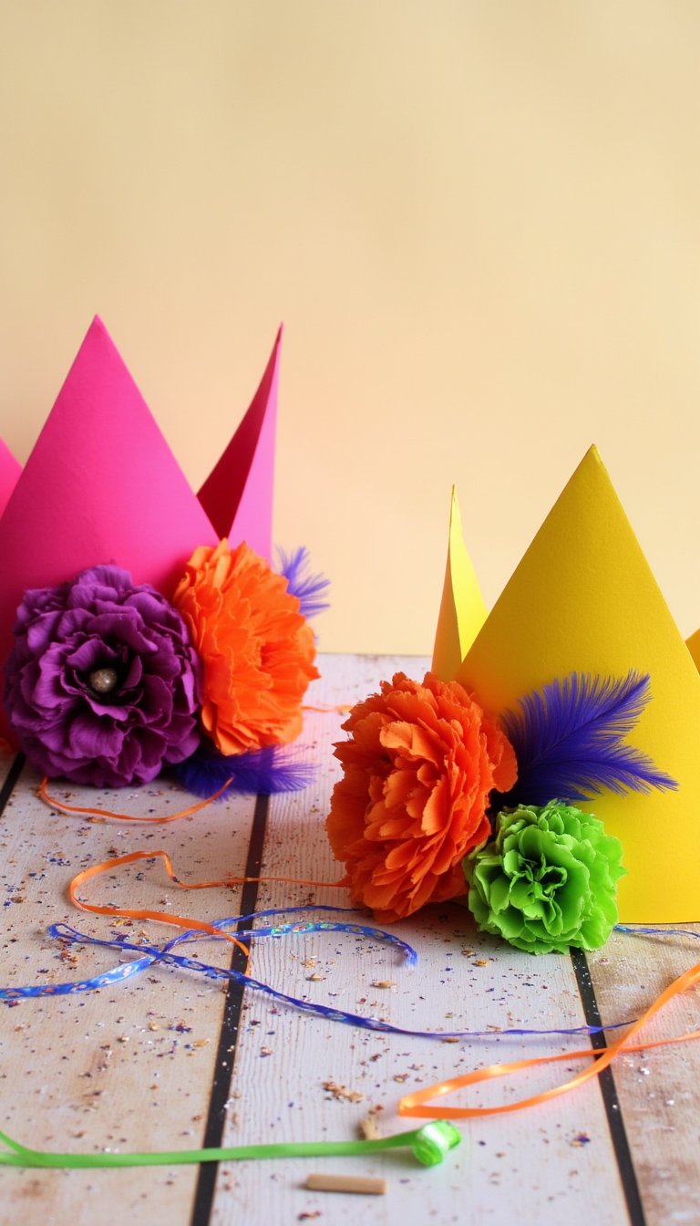 14. Fiesta Crowns with Paper Flowers