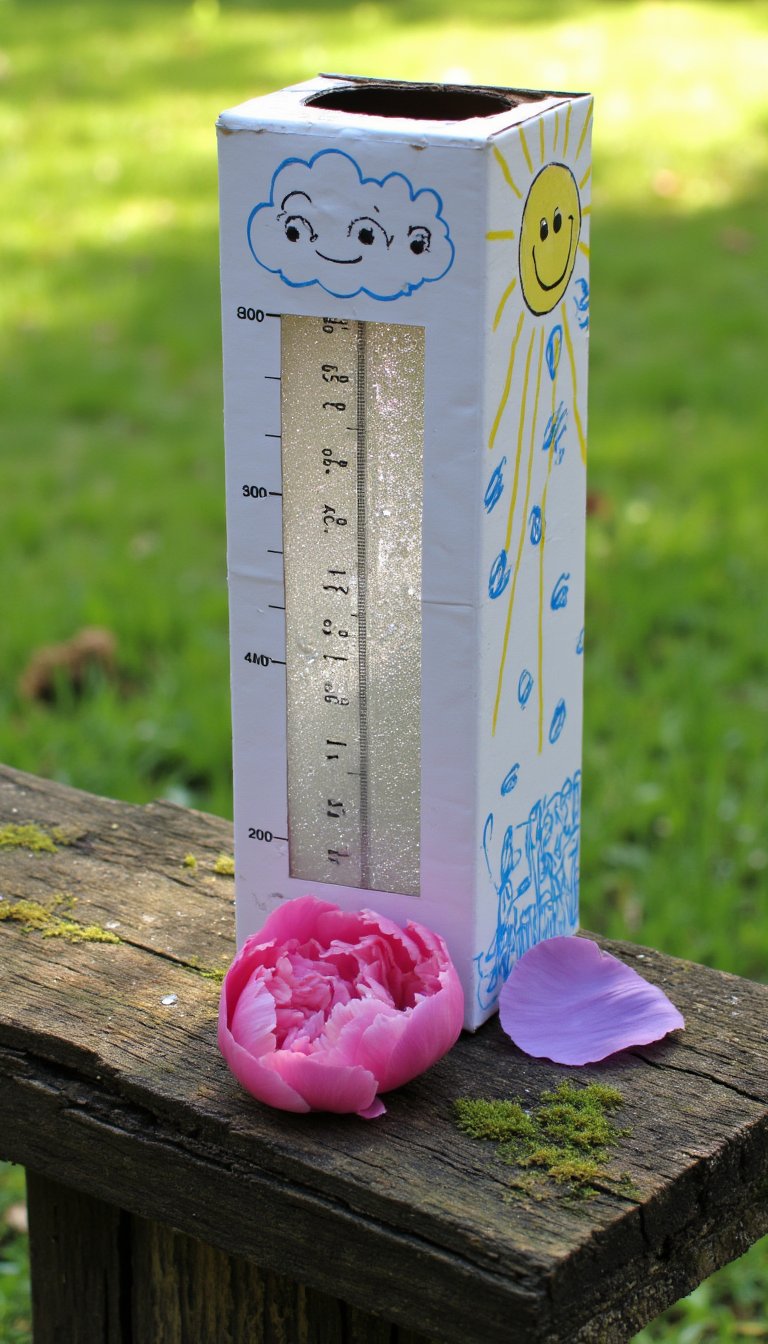 10. Cereal Box Rain Gauges