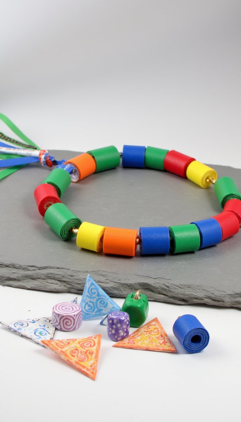16. Rolled Paper Bead Jewelry