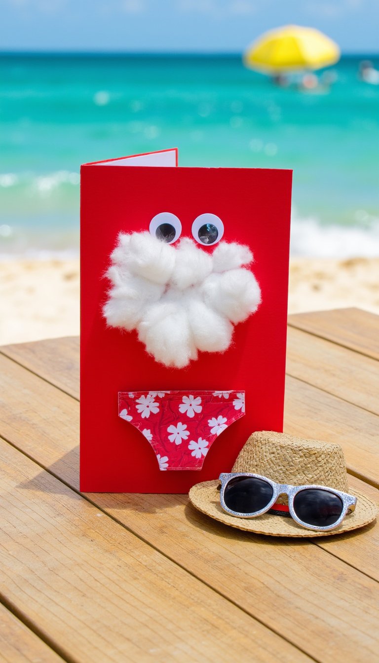 7. Santa's Summer Suit Card