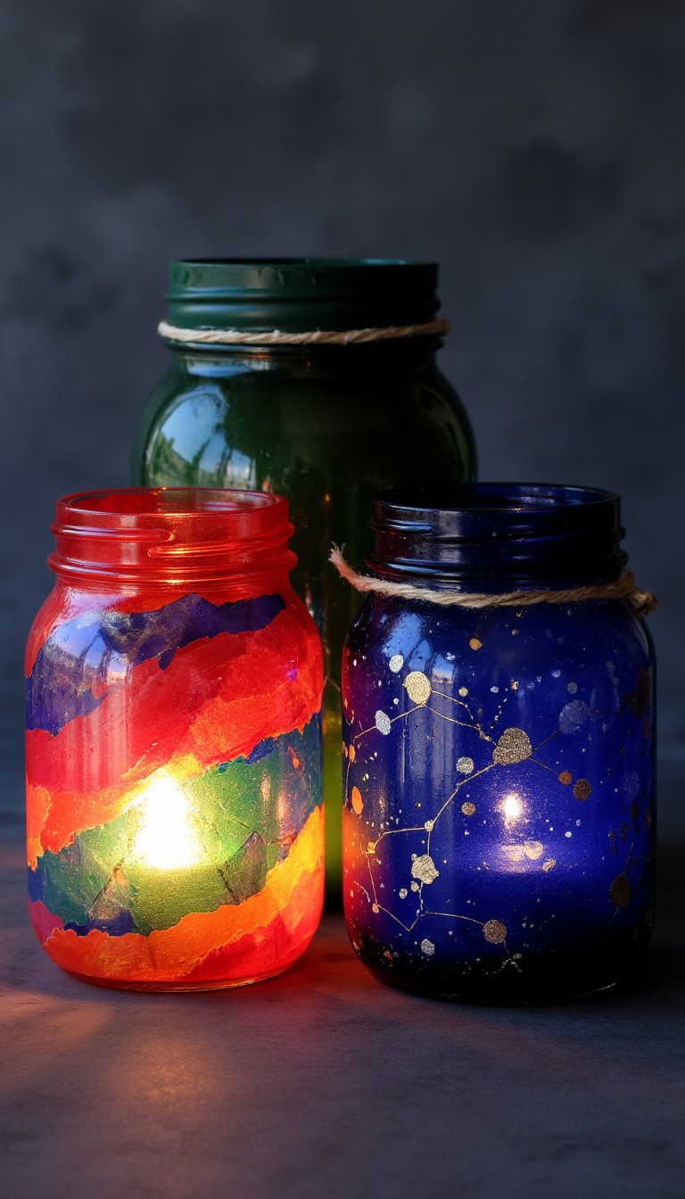 20. Glass Jar Lanterns