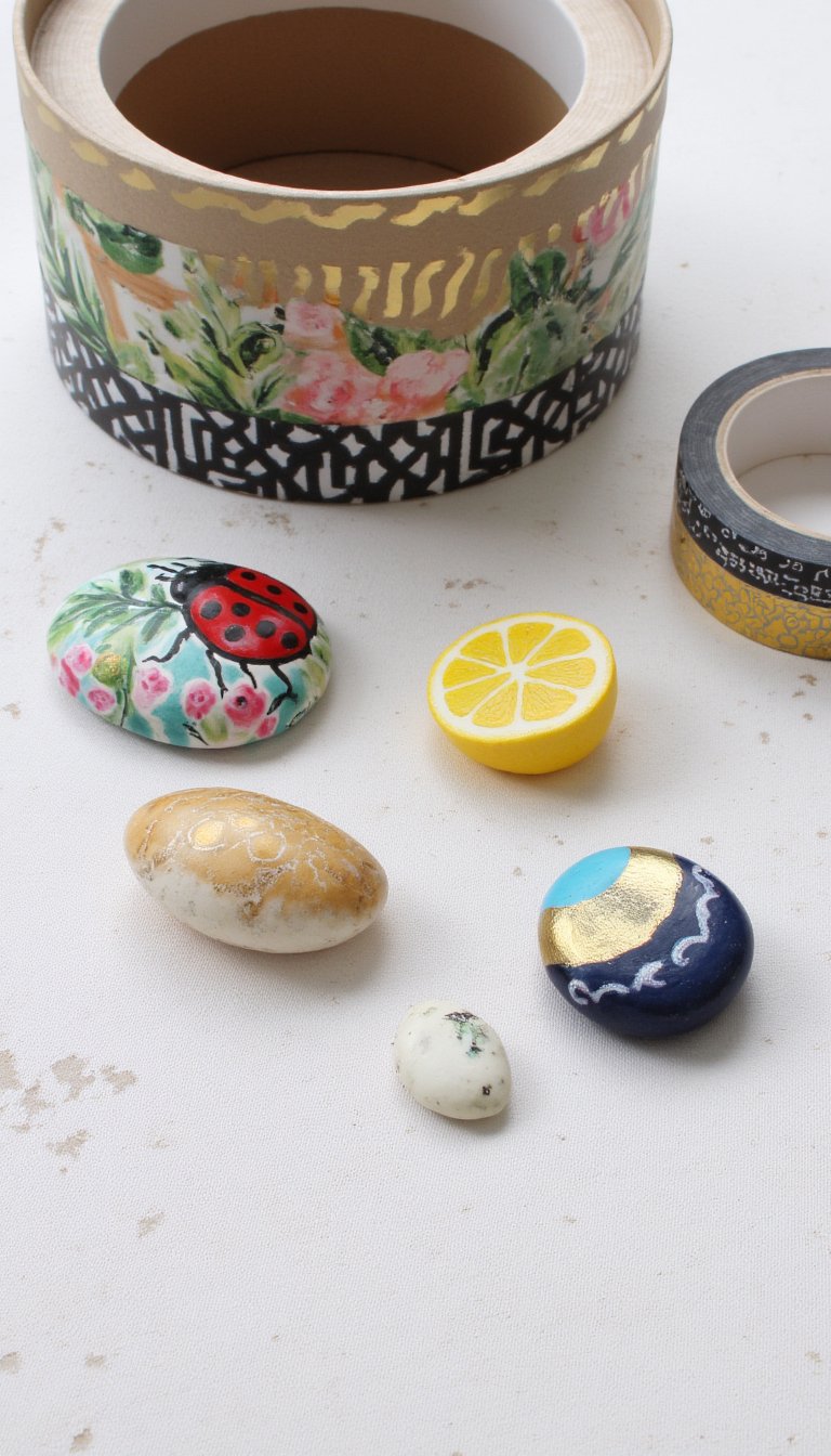 24. Washi Tape Desk Organizer