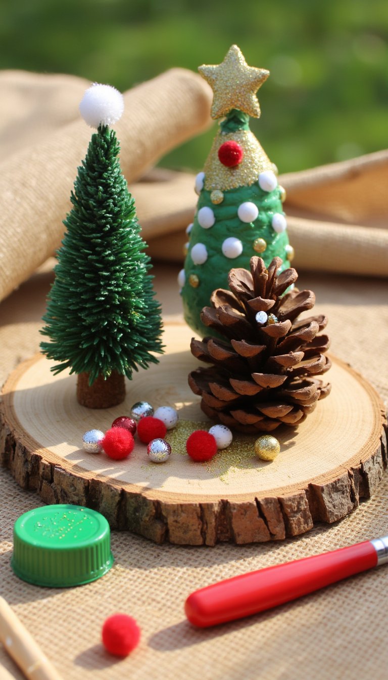 3. Pinecone Christmas Trees
