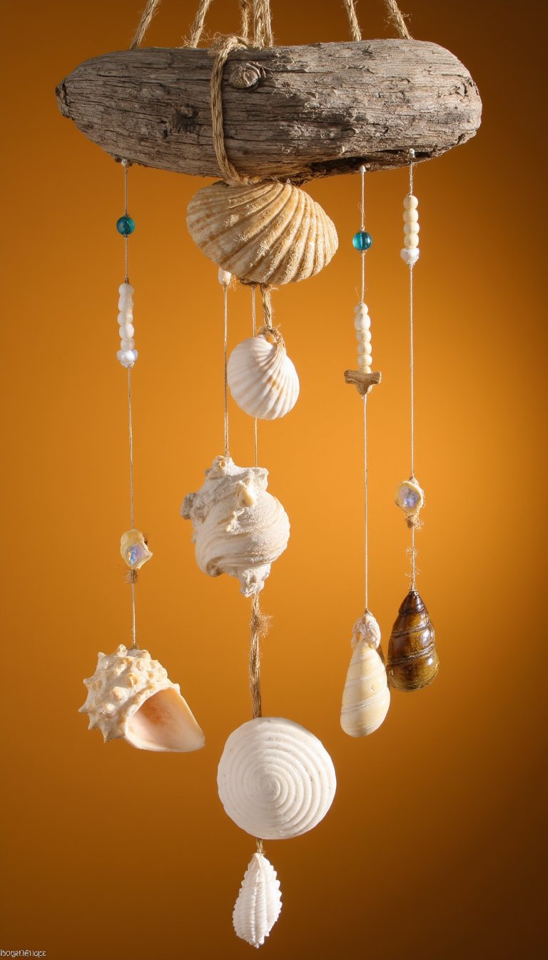 2. DIY Seashell Wind Chime
