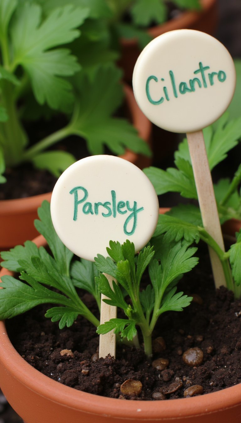 19. Whimsical Plant Markers