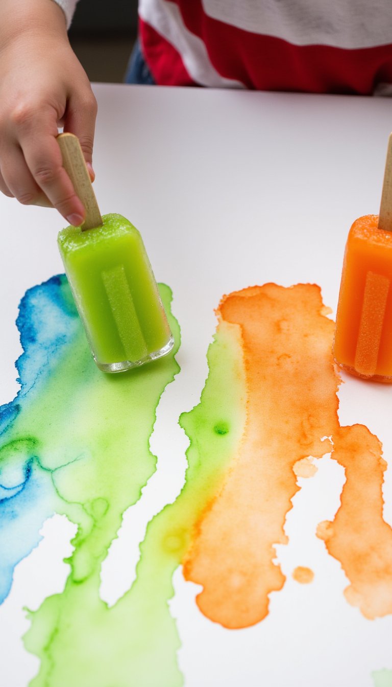 14. Ice Cube Paint Flag