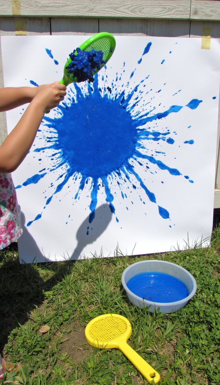 9. Fly Swatter Splat Painting