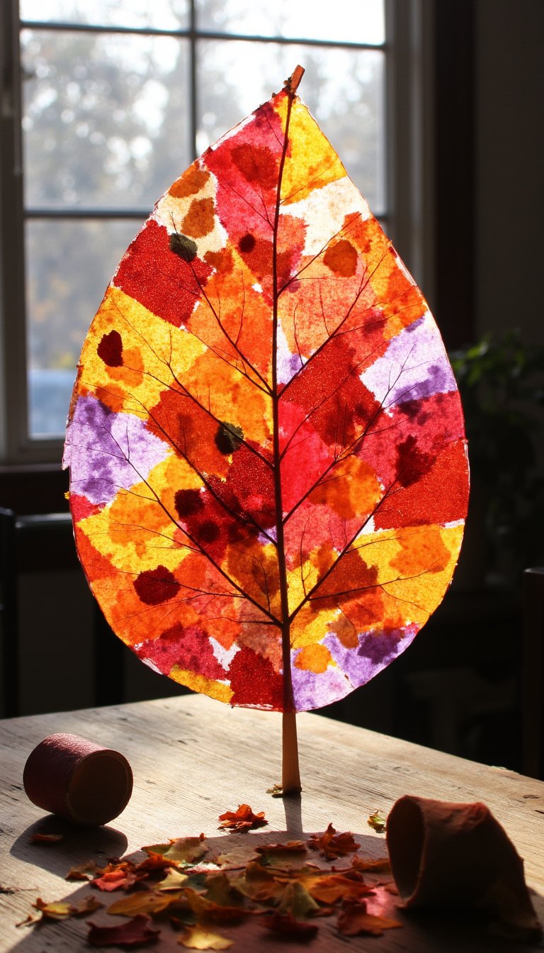 1. Suncatcher Leaf Collage